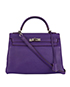 Kelly 32 Togo Leather in Iris, front view